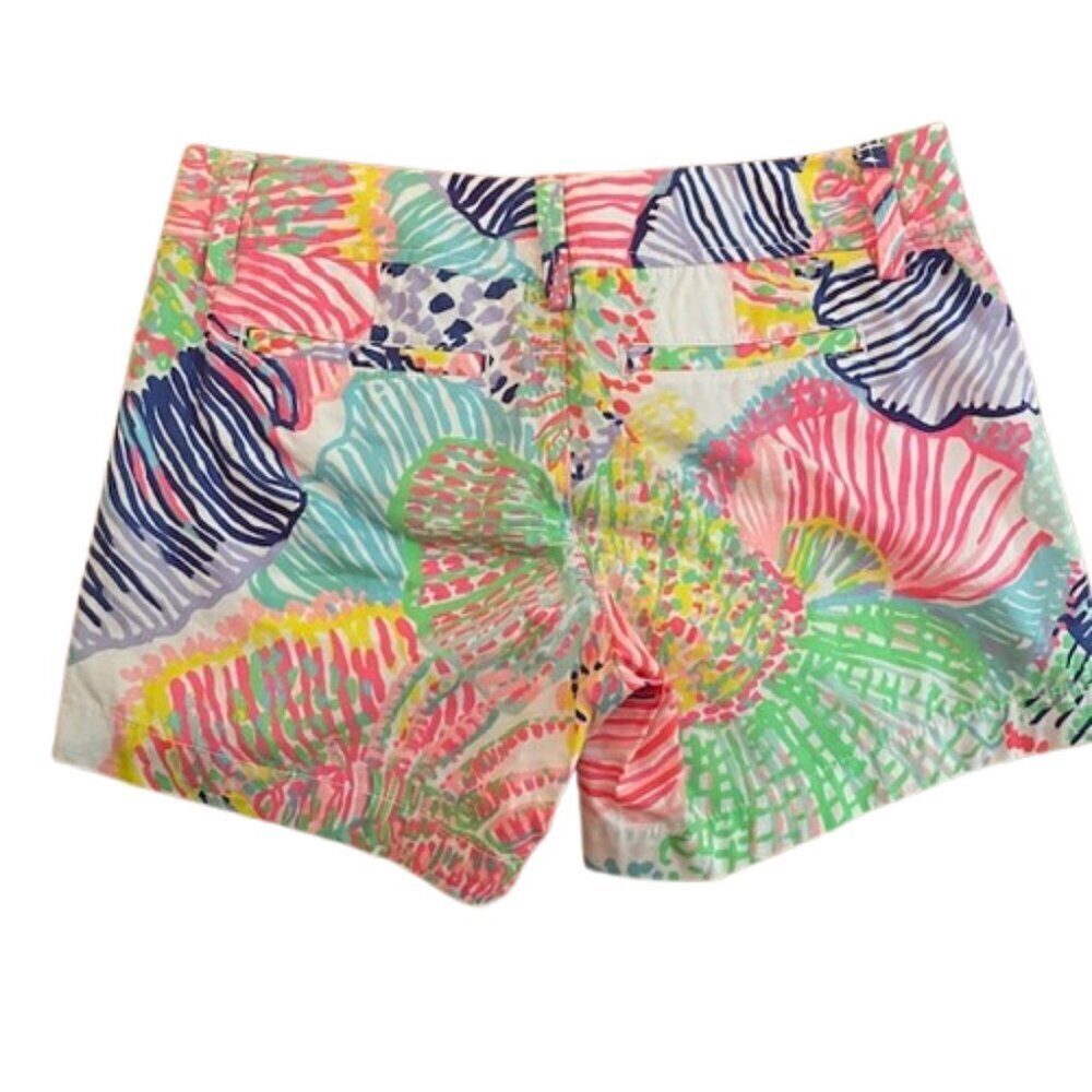 Lilly Pulitzer NWT 100% Cotton Callahan Shorts Roar of the Seas New Size 0 - Picture 3 of 6